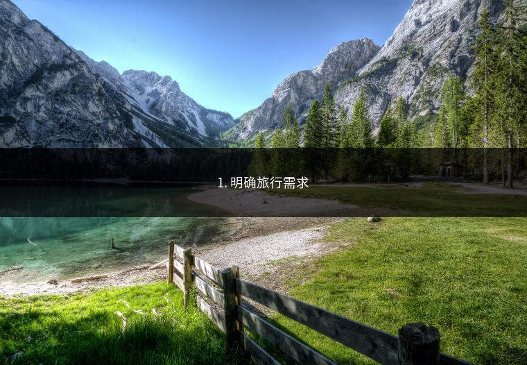 1. 明确旅行需求