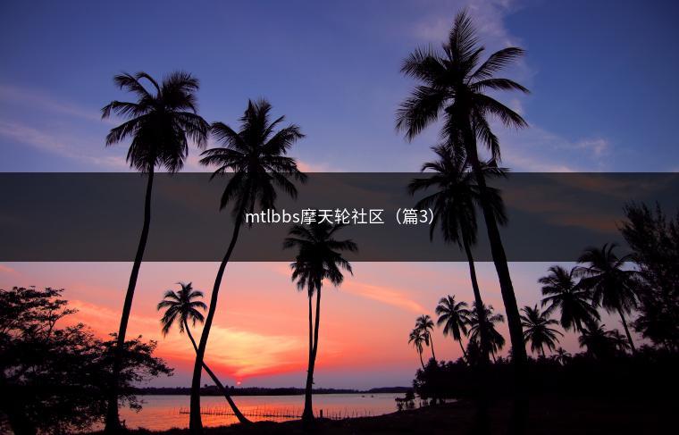 mtlbbs摩天轮社区（篇3）