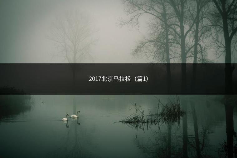 2017北京马拉松（篇1）