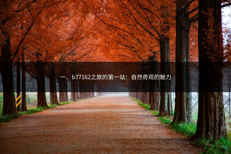 一、b77162之旅的第一站：自然奇观的魅力